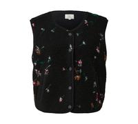 Gilet teddy duveteux Ã imprimÃ© all-over femme QS Noir L