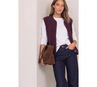 Street One Gilet pour femme 2200657 avec fermeture éclair et détails en velours côtelé