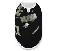 Gilet Tendance pour Animaux de Compagnie, Motif Billets de 100 Dollars Volant dans Les airs, vêtement Facile à Porter pour Petits Chiens, promenades Quotidiennes, Taille 2XL