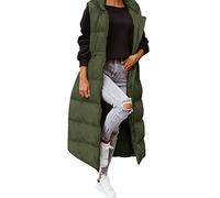 Gilet Thermique 2025 Femme Chic Chaud Ample Manteaus Blousons Manteau sans Manche Vestes Doudoune Fine Manches Court Parka Gilets Casual Compressible Duvet Grande Taille Chaude Hiver