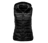 Gilet Thermique 2025 Femme Veste Zippée Blousons Doudounes Fermeture Zippé Vestes d'hiver capuche Chaude Matelassée Manteaus Casual Compressible Léger Softshell Hiver