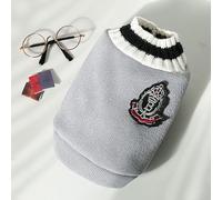 Gilet tricoté pour animaux de compagnie avec col en V - Nouvelle version automne/hiver, uniforme scolaire pour chiens et chats