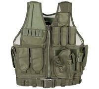 Gilet, " Usmc ", Avec Ceinture, Olive sans Manches Gilet avec de Nombreux Poches