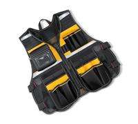 Gilet utilitaire à poches multiples avec bandes réfléchissantes avec grand espace de rangement, tissu Oxford respirant pour opérations nocturnes