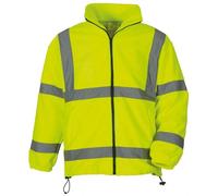 Gilet Veste Polaire De Sécurité Haute Visibilité - Hvk08 - Jaune Fluo