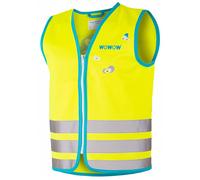 Gilet/veste securite jaune fluo velo-cyclo wowow crazy monster enfant (taille l)