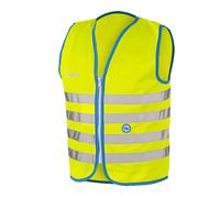 Gilet/veste securite jaune fluo velo-cyclo wowow fun jacket enfant (taille l)