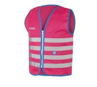 Gilet/veste securite rose fluo velo-cyclo wowow fun jacket enfant (taille s)