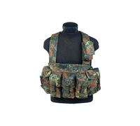 Gilet / veste tactique de poitrine ou chest rig camo flecktarn 7 poches miltec taille unique