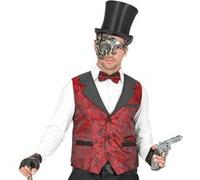 W WIDMANN MILANO Party Fashion - Gilet de costume Jacquard Retro, Vampire, Steampunk, Carnaval, Halloween