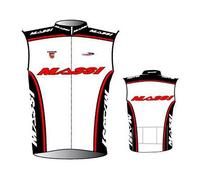 Massi Windproof Team Gilet Blanc S Homme White / Black
