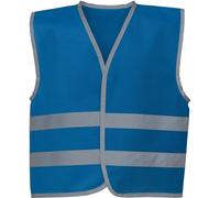 Gilet Yoko bordure et bandes Réfléchissantes Bleu 10/12 ans