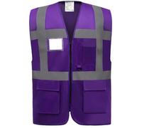 Gilet Yoko Multifonction Haute Visibilité - violet XXXL