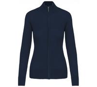 Gilet Zippé Cardigan K962 - Femme - Bleu Marine