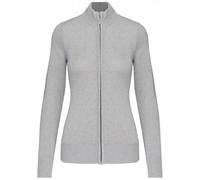 Gilet Zippé Cardigan K962 - Femme - Gris