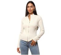 Gilet zippé en maille à fils brillants et sequins.Finition bord côte au niveau du col. pour femme - Gilets, cardigans - La Modeuse Taille unique