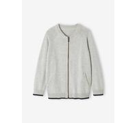 VERTBAUDET Gilet zippé Style Teddy garçon Gris chiné 14A