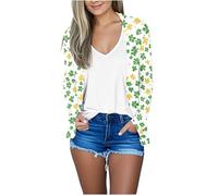 Gilets Cardigan Femme Ete,Chic Et Elegant Fleurie Gilet Veste Ouvert sur Le Devant Été Legere Fluide Manches Longues Cardigans pour Femmes Veste Courte Femme Chic