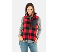 Gilets Cardigans Columbia West Bend Vest 658 Red Lily Check - Columbia - XL - Rouge - Col Montant S