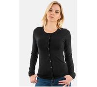 Gilets Cardigans ICHI Mafa 10001 Noir - Femme - Col Classique L