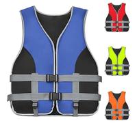 Gilets de Sauvetage pour Adultes Enfants Gilet de Flottaison Ajustable pour Planche À Pagaie Natation Kajak pour Poids 20-100kg(Blau,S)