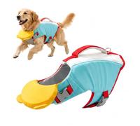 Gilets de Sauvetage pour Chiens Gilet de Flottaison Animaux Réglable,Gilets de Flottaison pour Animal de Compagnie avec Souple Poignée Pet Life Jacket