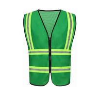 Gilets de sécurité, Gilet de sécurité en tricot réfléchissant multicolore haute visibilité for travaux extérieurs(Grün)