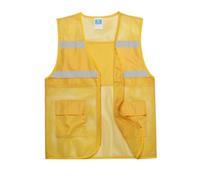 Gilets de sécurité, Gilet de sécurité for bénévole de travail multicolore plusieurs tailles 2 pièces(Yellow,XL)