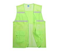 Gilets de sécurité, Gilet de sécurité for bénévole de travail multicolore plusieurs tailles 2 pièces(Grün,XX-Large)