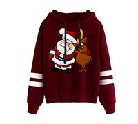 Gilets Femme Doudoune Hiver Sweatshirt Adolescent Grande Taille Mince Streetwear Noel Chaud Festival Sweatshirts Chauds À Manches Longues Casual Homme Automne Hauts Polaires Décontractés avec Poches