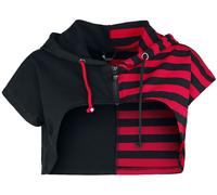 Gilets & Ponchos de Banned Alternative - Sweat À Capuche Ruby Ictus - XS à XXL - pour Femme - noir/rouge S