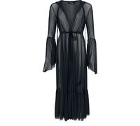 Gilets & Ponchos Gothic de Gothicana by EMP - Vailed in Darkness - Robe de Chambre Dramatique à Capuche - S à XXL - pour Femme - noir M