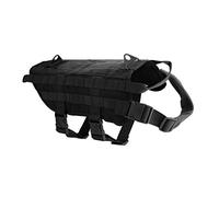 Gilets pour Chien vêtements Chauds pour Animaux de Compagnie Tissu de Pluie Veste pour Chiot vêtements de Pluie pour Animaux de Compagnie Poncho vêtements (Noir M)