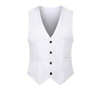 Gilets Sans Manche Homme Gilet Multipoches De Costume Pour Veste Chasse Cowboy Multipoche Été Travail Matelassé Peche Ensemble Chic Reporter Costumes Et Vestes Saharienne Manches Hiver,Blanc-2,4XL