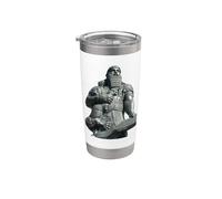 Gilgamesh, dieu sumérien et lion, babylonien Gobelet isotherme en acier inoxydable double paroi