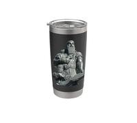 Gilgamesh, dieu sumérien et lion, babylonien Gobelet isotherme en acier inoxydable double paroi