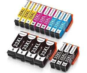 GILIMEDIA 33 XL Pack de 16 Cartouches d'encre Compatible avec Epson 33 33XL Cartouche, pour Expression Premium XP-530 XP-540 XP-630 XP-635 XP-640 XP-645 XP-830 XP-900 XP-7100