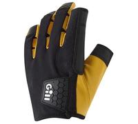 Gill - Gants de Voile Professionnels - Doigts Longs avec Doigts Nus et Pouce pour Voile, Sports de Pagaie et Planche, Kayak ou Planche à Voile pour Adultes Unisexe Noir L