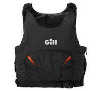 Gill Junior Pro Racer Side Zip 50N Kayak Dinghy Sailing PFD Gilet d';Aide à la flottabilité pour Sports Nautiques - Noir Orange - Unisexe
