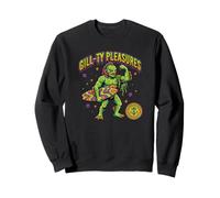 Gill-TY Pleasures Amusant Poisson Monstre Surfeur Halloween Été Sweatshirt
