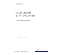 Gilles Deleuze et Antonin Artaud – L'impossibilité de penser – L'Harmattan