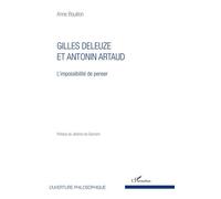 Gilles Deleuze et Antonin Artaud – L'impossibilité de penser – L'Harmattan