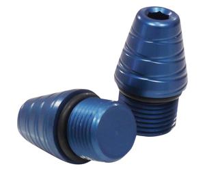 Gilles Embouts de guidon TOOLING LG bleu, taille 80 mm