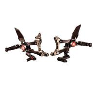 Gilles Tooling Mue2 Ducati Panigale V4 1000 R Abs 19-24/panigale V4 1100 Abs 18-26 Footpegs Argenté