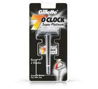 Gillette 7 o' horloge Rasoir Super Platinum