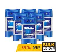 Gillette Arctic Ice Gel Déodorant Anti-Tache Anti-Spirant 48H Fraîcheur 6-Pack