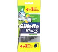 Gillette Blue 3 Sensitive Cuchilla Afeitar Desechables 5 U