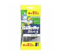 Gillette Blue 3 Sensitive Lame Rasoir Jetables 5uts