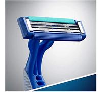 Gillette Blue 3 Simple Rasoirs Jetables Pour Homme, 3 Lames, Tête Fixe, Lubrastrip x8 (Lot de 10)