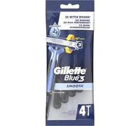 Gillette Blue 3 Smooth Rasoirs Jetables Homme, 4 unités